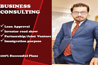 prepare sba business plan, investor ready business plans and investor pitch deck