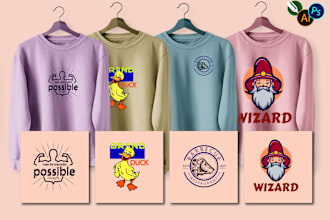 do all kinds of graphic tshirt design, custom typography, retro vintage style