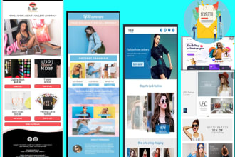 design mailchimp newsletter template, klaviyo email template