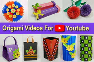 produce any origami or paper craft videos on your demand