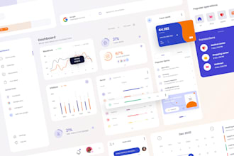 Top 5!  create dashboard design and web app in UI or UX