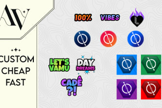 create custom emotes and badges