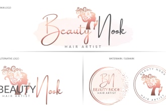 design feminine beauty salon,eyelashes,hair ,cosmetic and eyelash extension logo