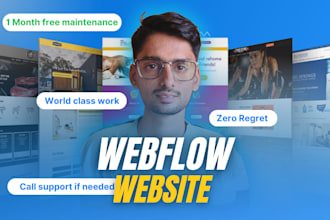 develop figma to webflow website, xd to webflow