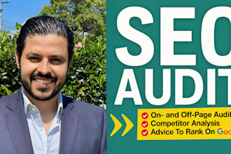 do website SEO audit report, competitor analysis, keyword research technical