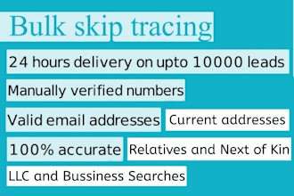 do real estate bulk skip tracing with high accuracy
