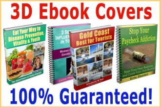 design top quality 3d ebook cover image within 24 hours