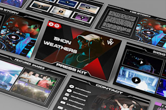 design artist music press kit, epk, media kit, and one sheet