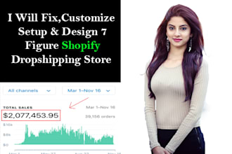 fix customize setup automated shopify dropshipping store