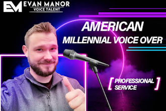 record a friendly american millennial voice over