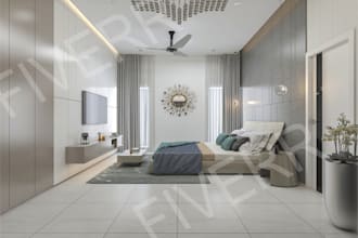 create realistic interior and exterior rendering