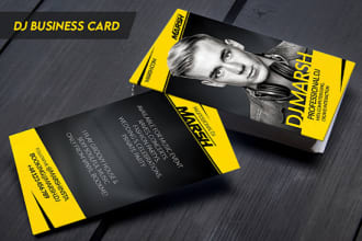 design dj business card for professional dj