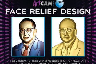 face relief design using artcam