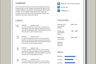 make resume and cvs