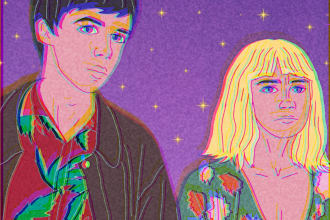 draw aesthetic retro style for any photo