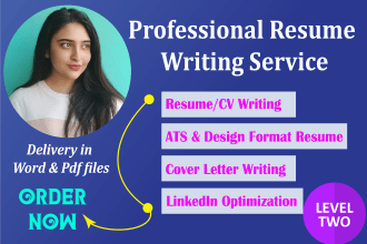 professionally create a resume CV and cover letter