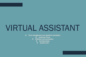 your virtual assistant for all administrative needs