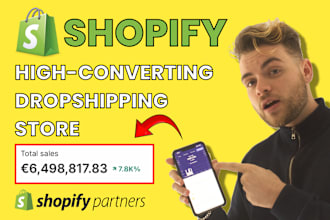 build high converting dropshipping shopify store website