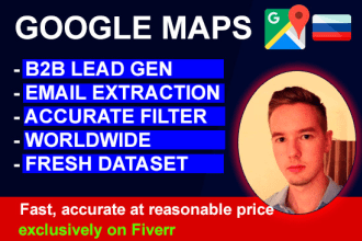 scrape google maps business leads with emails, b2b list