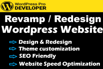 professionally redesign or revamp wordpress website