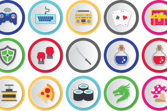 design vector graphic icons for your mobile app and website