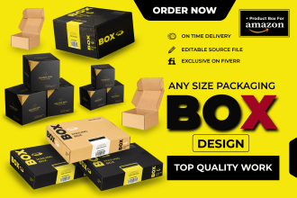 do product packaging box design, box packaging with dielines