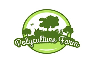 design guaranteed pay  logo for polyculture farm