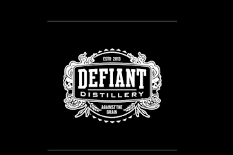 design help defiant spirits or defiant distillery with a new logo in 1 day