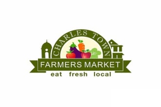 design our farmers market logo in 1 day