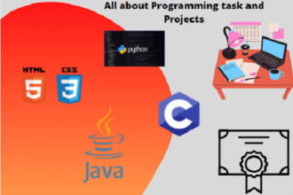 do cpp, c sharp, java, HTML, CSS, and python programming projects