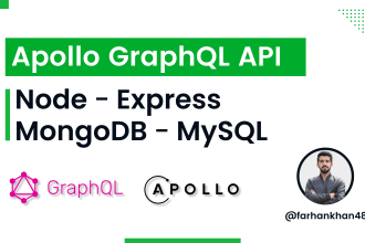 develop graphql API using nodejs, apollo server, and mongodb