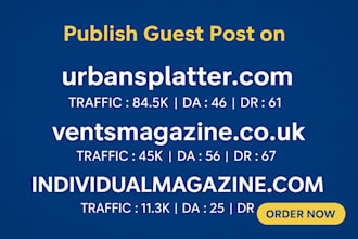 do guest post on expressdigest, passivenews, tastefulspace