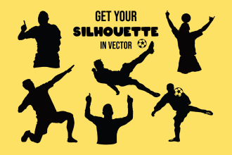 draw vector silhouette art from your image or logo