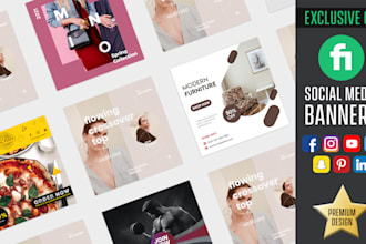 design social media banners, ads and cover