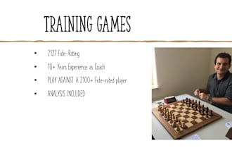 play chess training games with you