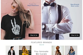 design your website and landing page for your website