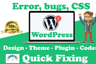 fix wordpress issues, wordpress bugs, and errors