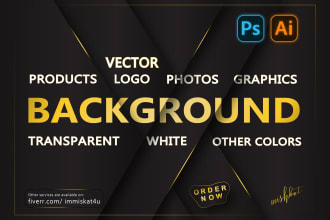make white, transparent background product image, logo and remove, edit anything