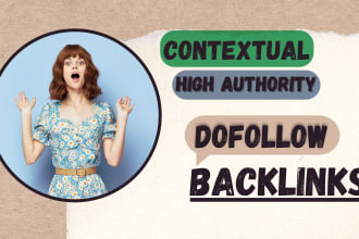 do 10 off page contextual backlinks white hat SEO link building service