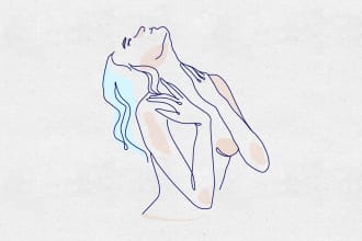 vector line art illustration