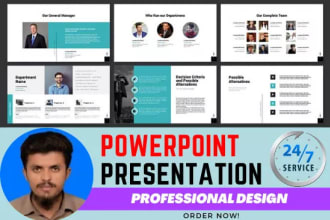 design professional ppt presentation in powerpoint,canva and pitch deck