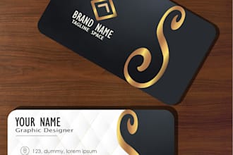 do stylish, stunning and professional business card design
