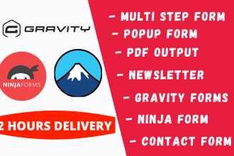 create gravity forms, wordpress form, ninja form, contact form 7