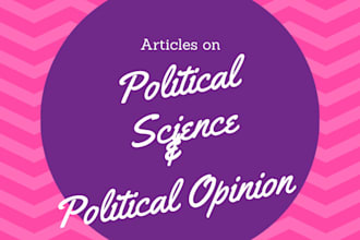 write nuanced articles and blogs on politics and ir