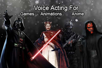voice acting for video games, animations, anime, and more