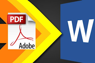 convert PDF to word, pdf to excel, data entry, copy paste