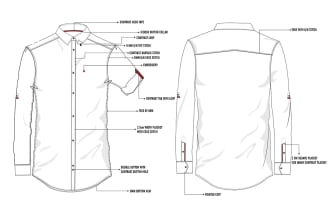 create a fashion or apparel flat sketch and teck pack