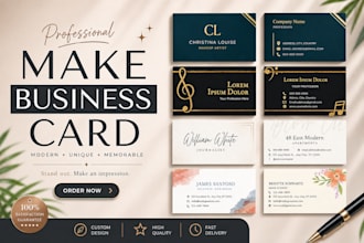 make a good and professional bussiness and greeting cards