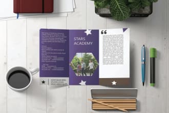 design attractive bi and tri fold brochure