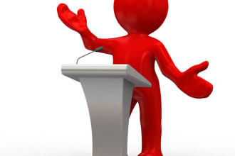 write you an informative or persuasive speech